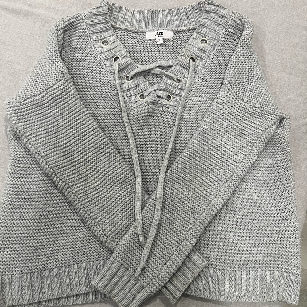 Jack by BB Dakota grommet sweater size S